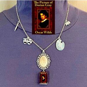 The Picture of Dorian Gray Oscar Wilde Handmade Literature Necklace, Book Cover